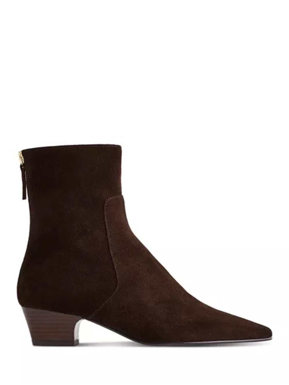 Madewell The Lexie Brown Suede Ankle Booties Block Heel Size 7.5 NEW⁠